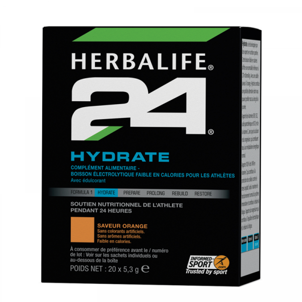 Herbalife24 - Hydrate Orange 20 sachets de 5,3 g Disponible en France
